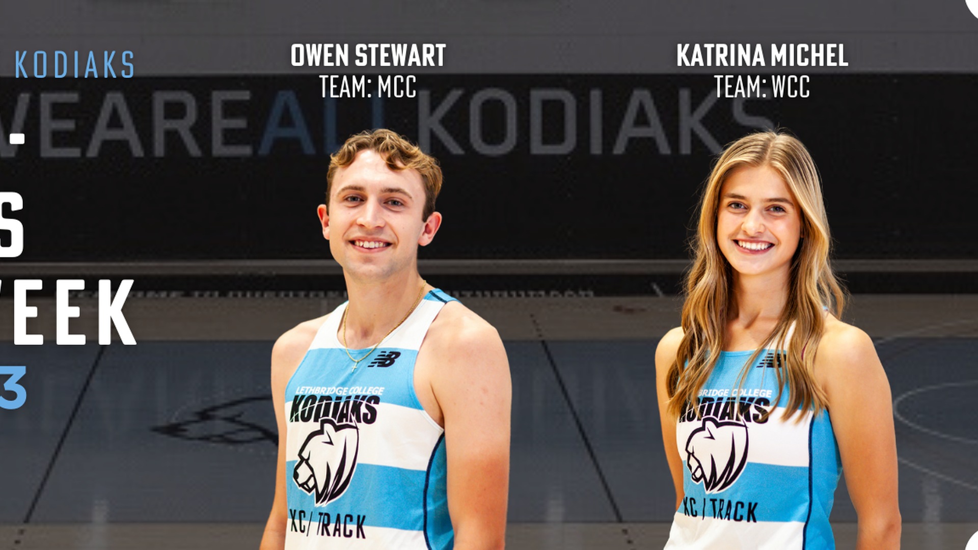 Michel and Stewart named Canadian Brewhouse Kodiaks student-athletes of the week Thumbnail